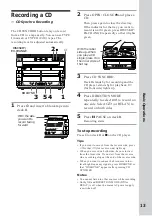 Preview for 13 page of Sony MHC-W555 Operating Instructions Manual