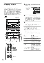 Предварительный просмотр 16 страницы Sony MHC-W555 Operating Instructions Manual