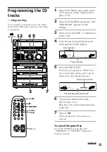 Предварительный просмотр 21 страницы Sony MHC-W555 Operating Instructions Manual