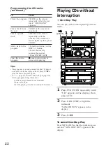 Предварительный просмотр 22 страницы Sony MHC-W555 Operating Instructions Manual