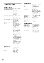 Preview for 40 page of Sony MHC-W555 Operating Instructions Manual