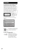 Preview for 2 page of Sony MHC-WZ5 Operating Instructions Manual