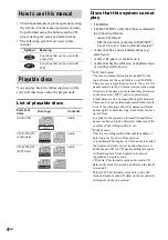 Предварительный просмотр 4 страницы Sony MHC-WZ5 Operating Instructions Manual