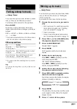 Preview for 21 page of Sony MHC-WZ5 Operating Instructions Manual