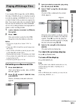 Предварительный просмотр 17 страницы Sony MHC-WZ80D Operating Instructions Manual