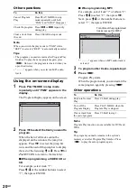 Preview for 20 page of Sony MHC-WZ80D Operating Instructions Manual