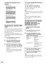 Preview for 24 page of Sony MHC-WZ80D Operating Instructions Manual