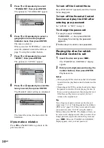 Preview for 30 page of Sony MHC-WZ80D Operating Instructions Manual