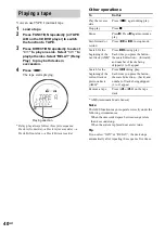 Предварительный просмотр 40 страницы Sony MHC-WZ80D Operating Instructions Manual