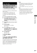 Preview for 41 page of Sony MHC-WZ80D Operating Instructions Manual