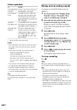 Preview for 46 page of Sony MHC-WZ80D Operating Instructions Manual