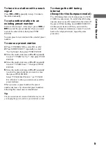 Preview for 9 page of Sony MHC-ZX10 - Mini Hifi Component System Operating Instructions Manual