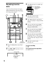 Preview for 16 page of Sony MHC-ZX10 - Mini Hifi Component System Operating Instructions Manual
