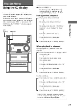 Предварительный просмотр 21 страницы Sony MHC-ZX10 - Mini Hifi Component System Operating Instructions Manual