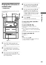 Предварительный просмотр 23 страницы Sony MHC-ZX10 - Mini Hifi Component System Operating Instructions Manual