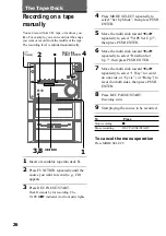 Preview for 26 page of Sony MHC-ZX10 - Mini Hifi Component System Operating Instructions Manual