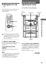 Предварительный просмотр 31 страницы Sony MHC-ZX10 - Mini Hifi Component System Operating Instructions Manual