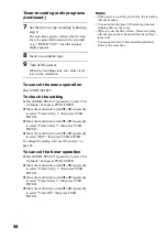 Предварительный просмотр 44 страницы Sony MHC-ZX10 - Mini Hifi Component System Operating Instructions Manual