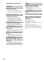 Предварительный просмотр 52 страницы Sony MHC-ZX10 - Mini Hifi Component System Operating Instructions Manual