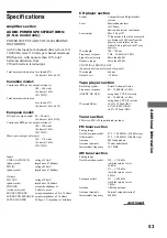 Предварительный просмотр 53 страницы Sony MHC-ZX10 - Mini Hifi Component System Operating Instructions Manual