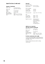 Preview for 54 page of Sony MHC-ZX10 - Mini Hifi Component System Operating Instructions Manual