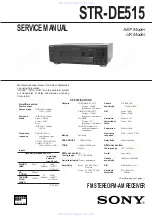 Sony MHS-5200A Service Manual preview