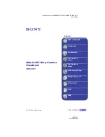 Preview for 1 page of Sony MHS PM1 - Webbie HD Camcorder Handbook