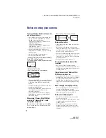 Preview for 2 page of Sony MHS PM1 - Webbie HD Camcorder Handbook