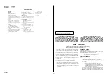 Предварительный просмотр 2 страницы Sony MHS-TS22 Service Manual