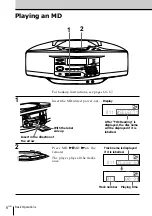 Preview for 8 page of Sony MINIDISC ZS-M35 Operating Instructions Manual