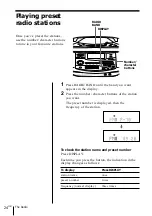 Предварительный просмотр 24 страницы Sony MINIDISC ZS-M35 Operating Instructions Manual