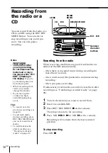 Предварительный просмотр 36 страницы Sony MINIDISC ZS-M35 Operating Instructions Manual