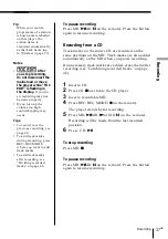 Preview for 37 page of Sony MINIDISC ZS-M35 Operating Instructions Manual