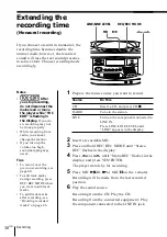 Preview for 38 page of Sony MINIDISC ZS-M35 Operating Instructions Manual