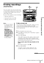 Preview for 43 page of Sony MINIDISC ZS-M35 Operating Instructions Manual