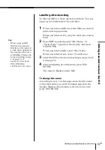 Preview for 55 page of Sony MINIDISC ZS-M35 Operating Instructions Manual