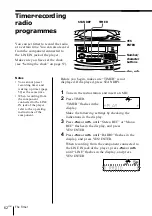 Preview for 62 page of Sony MINIDISC ZS-M35 Operating Instructions Manual