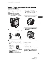 Предварительный просмотр 15 страницы Sony MiniDV Handycam DCR-HC26 Operating Manual