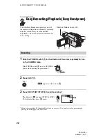 Предварительный просмотр 22 страницы Sony MiniDV Handycam DCR-HC26 Operating Manual