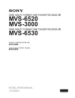 Sony MKS-6550 Installation Manual preview