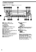 Предварительный просмотр 4 страницы Sony Model CDX-L280 Operating Instructions Manual