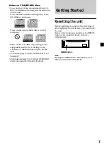 Предварительный просмотр 7 страницы Sony Model CDX-L280 Operating Instructions Manual