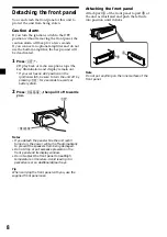 Предварительный просмотр 8 страницы Sony Model CDX-L280 Operating Instructions Manual