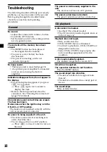 Preview for 18 page of Sony Model CDX-L280 Operating Instructions Manual