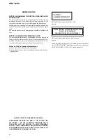 Предварительный просмотр 2 страницы Sony Model CDX-L280 Service Manual