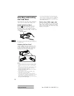 Preview for 4 page of Sony Model XR-3509 Operating Instructions Manual