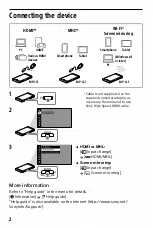 Preview for 4 page of Sony MP-CL1 Startup Manual