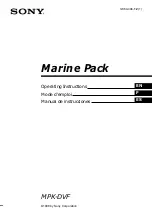 Предварительный просмотр 1 страницы Sony MPK-DVF Operating Instructions Manual