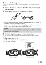 Предварительный просмотр 9 страницы Sony MPK-DVF7 O-ring Maintenance Manual