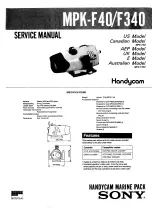 Preview for 1 page of Sony MPK-F340 Service Manual